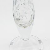 Old chiseled glass vase