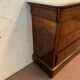 Commode d'époque Louis Philippe en acajou dessus de marbre blanc XIX siècle