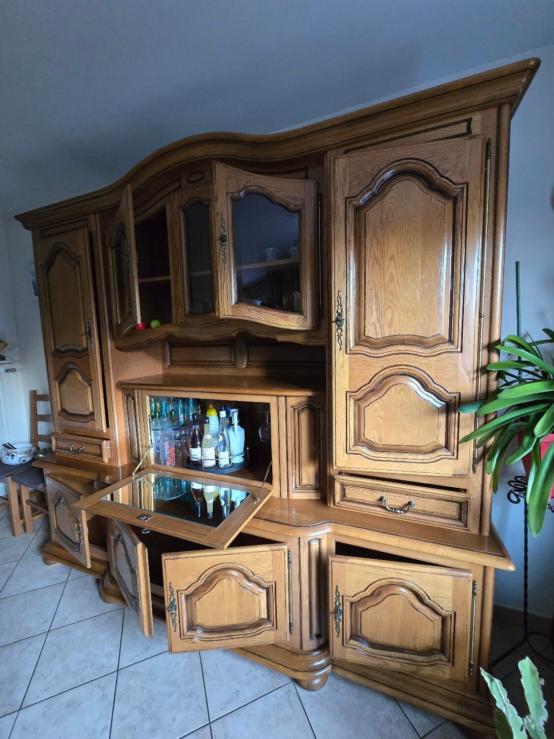 Light oak dining room sideboard