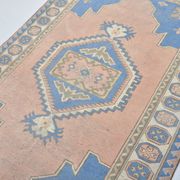 Anatolian floral patterned Oushak rug, reference 3571