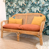 Rattan bench