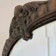 Vintage Italian Baroque Revival round wall mirror
