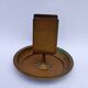 1920s Art Deco Hand-Hammered Brass Matchbox Holder & Ashtray by WMF