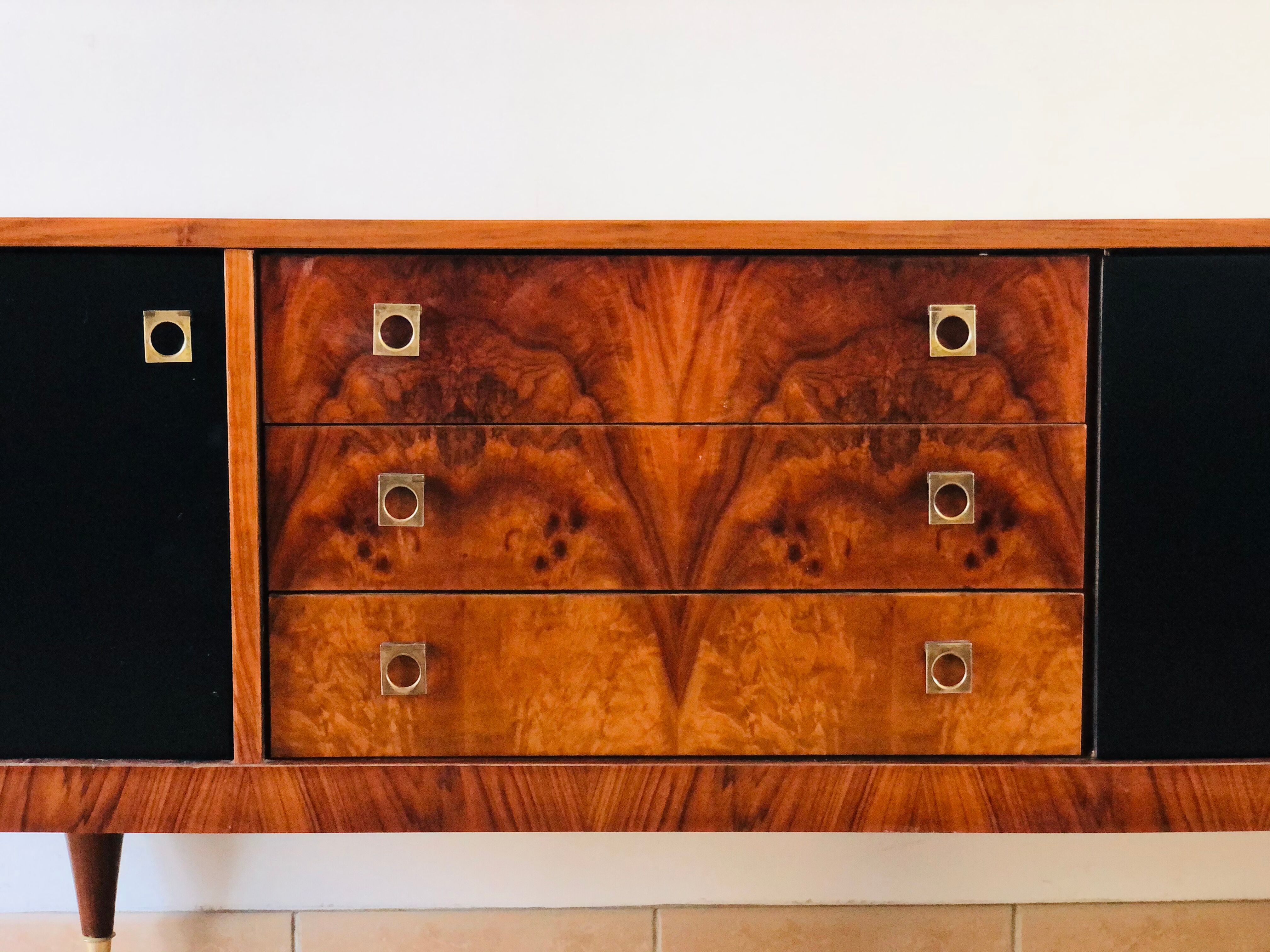 Vintage walnut sideboard, 1965