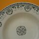 Set of 6 deep earthenware plates from CHOISY LE ROI Boulenger. IENA model.
