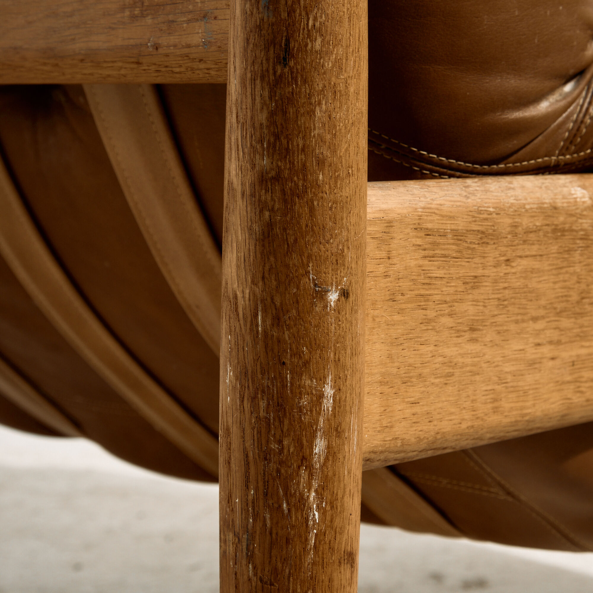 Danish leather lounge chair