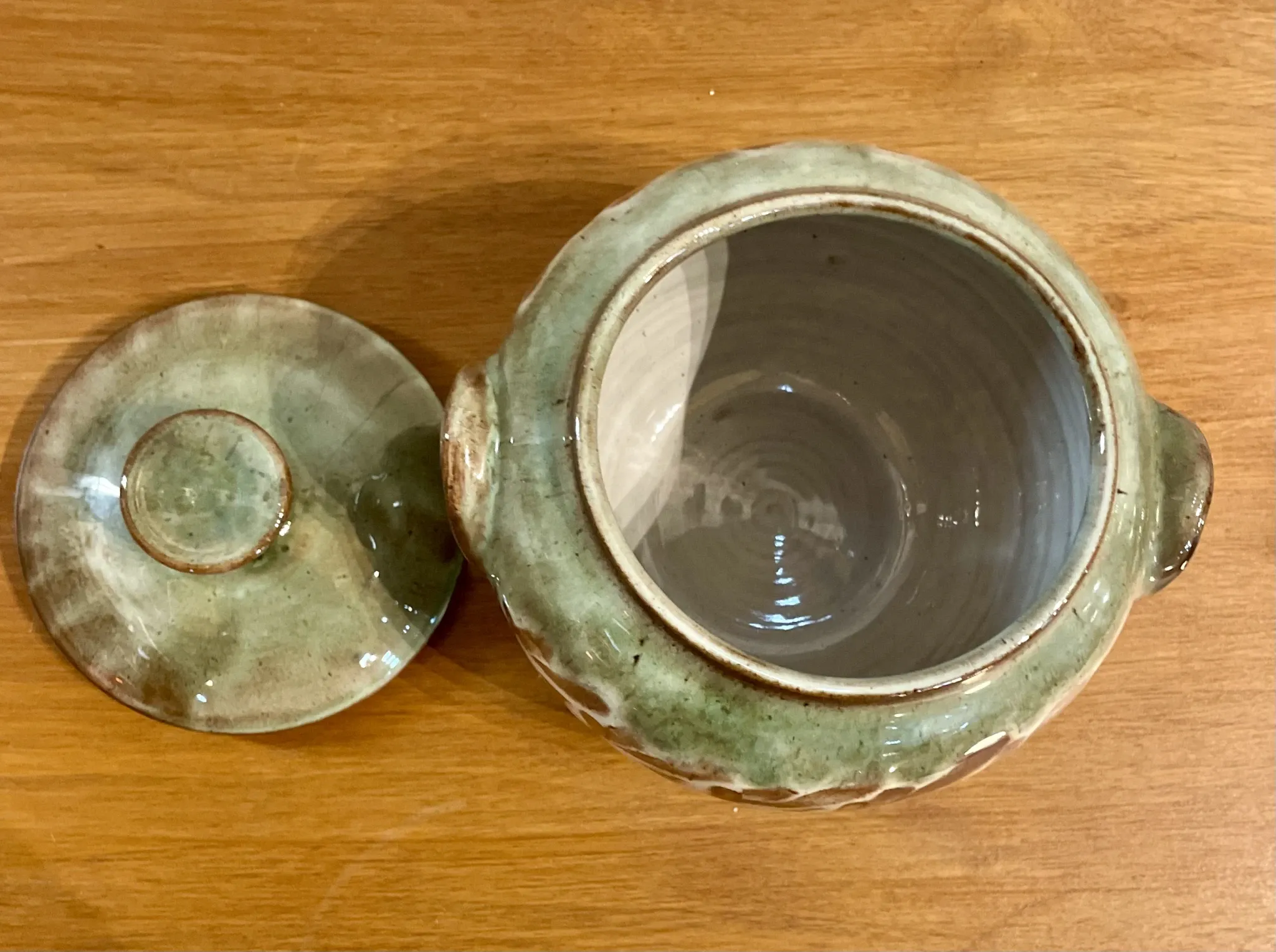 Pot, vide poche en céramique émaillée