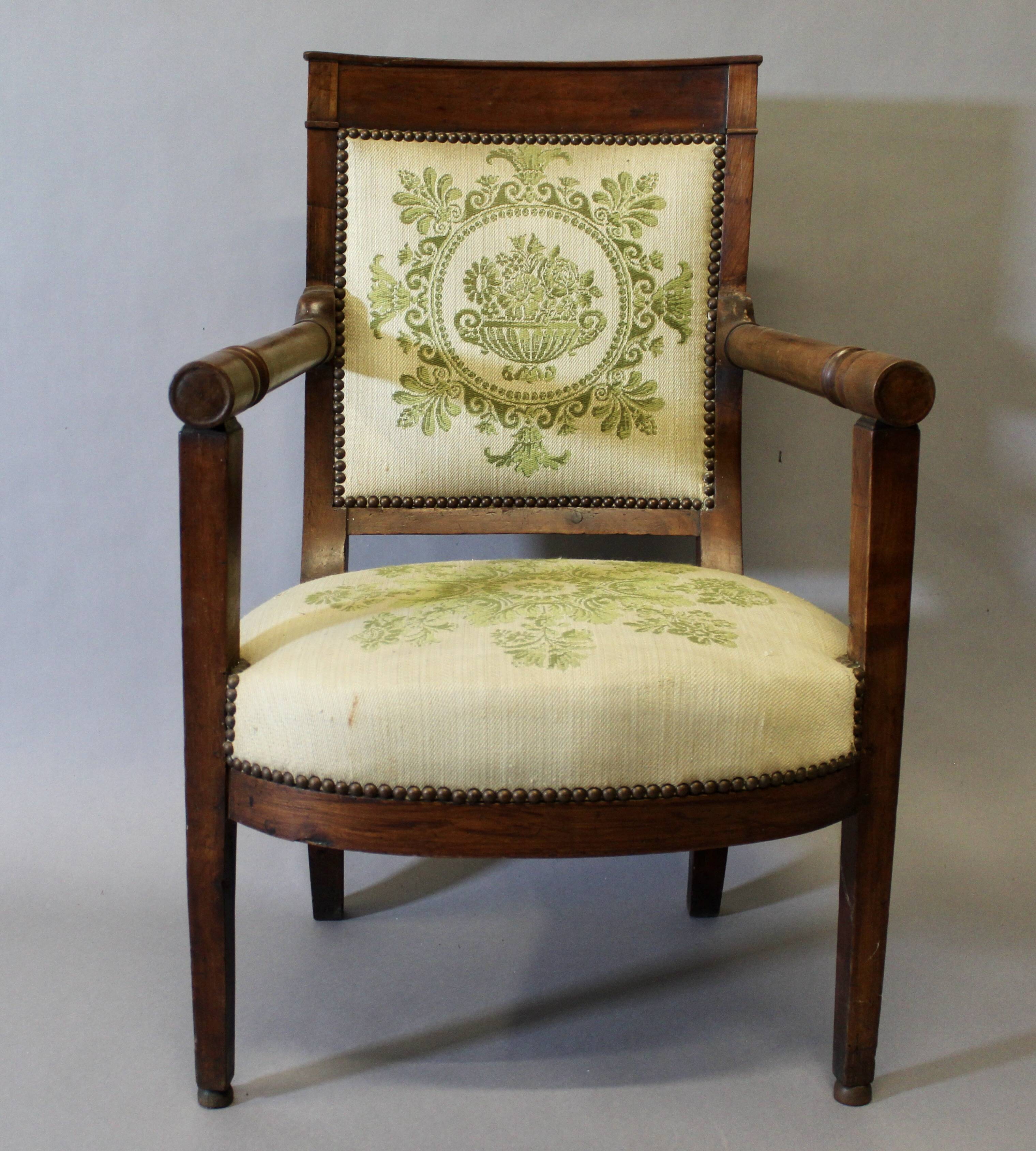 Directoire period armchair, original upholstery