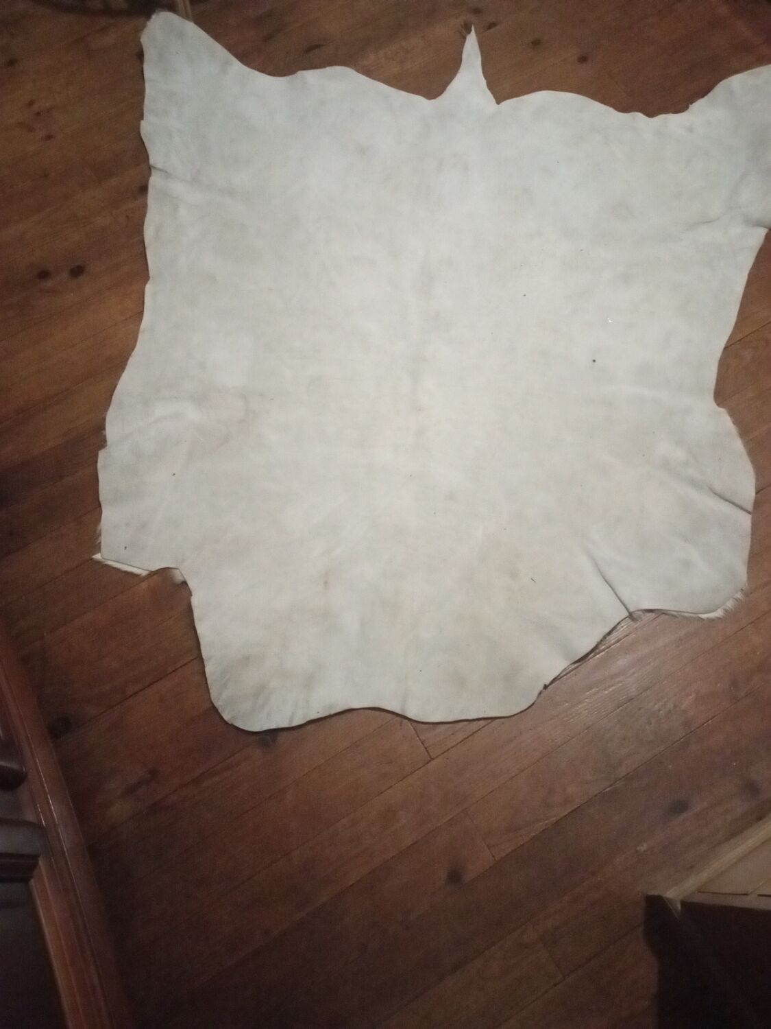Vintage cowhide carpet