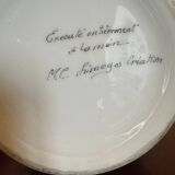 Limoges porcelain flamingo vase