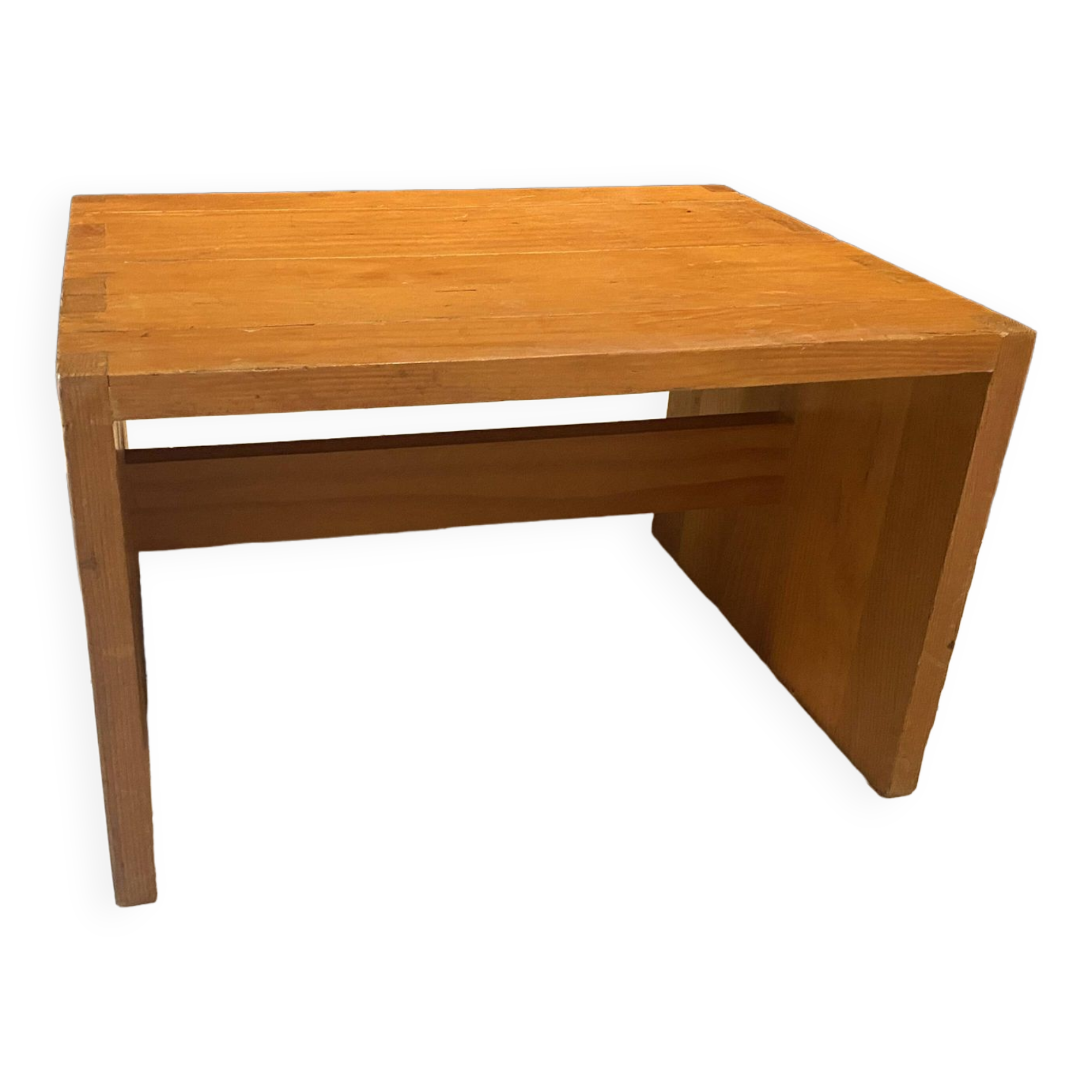 Pine table by Roland Haeusler for Maison Regain, 1960s