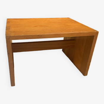 Pine table by Roland Haeusler for Maison Regain, 1960s