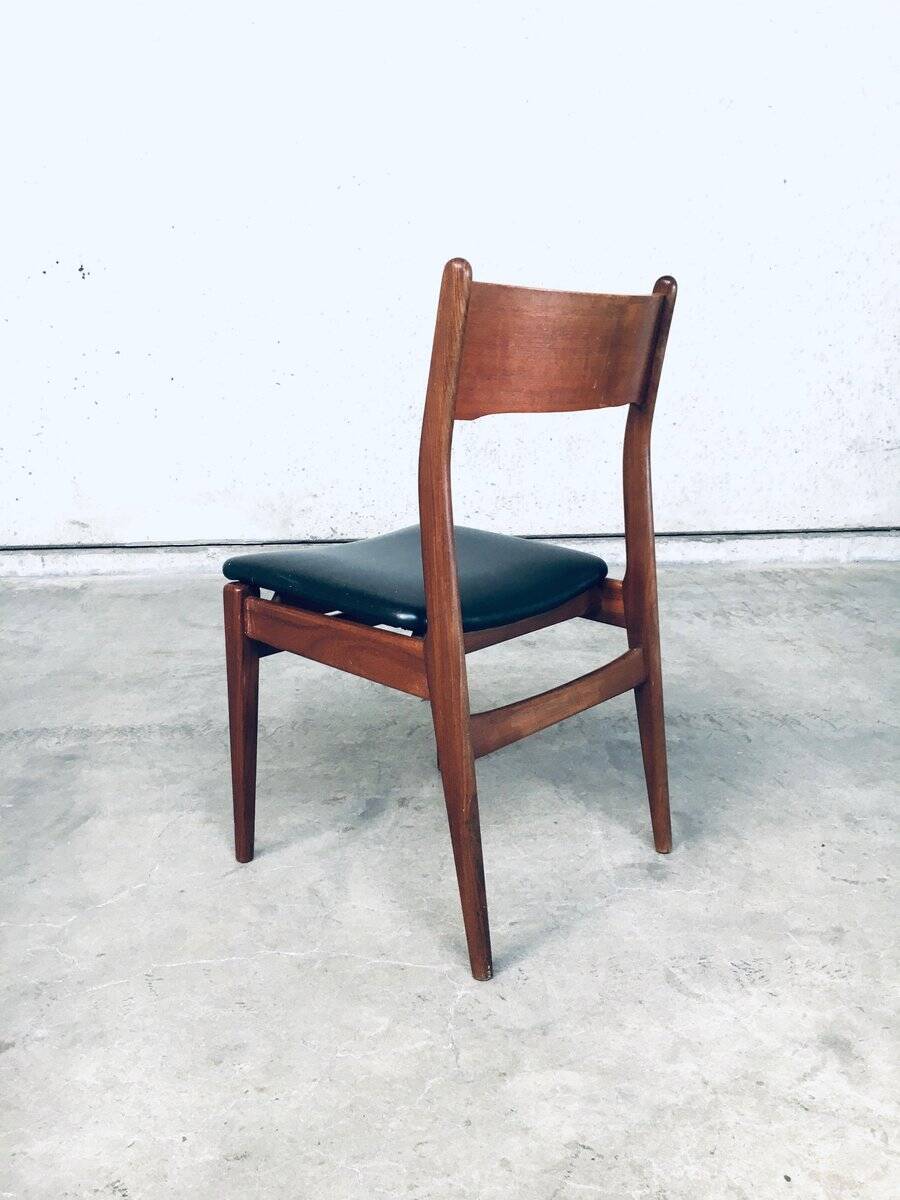 Mid-Century Scandinavian Modern Teak Dining Chairs, Set of 4