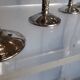 Lot 4 silver metal champagne glasses 1950/60
