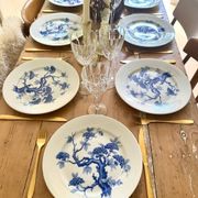 Set of eight German porcelain plates from the 1950s