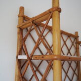 Rattan shelf