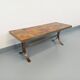 Vintage rectangular coffee table by Roche-Bobois in steel and ceramic.