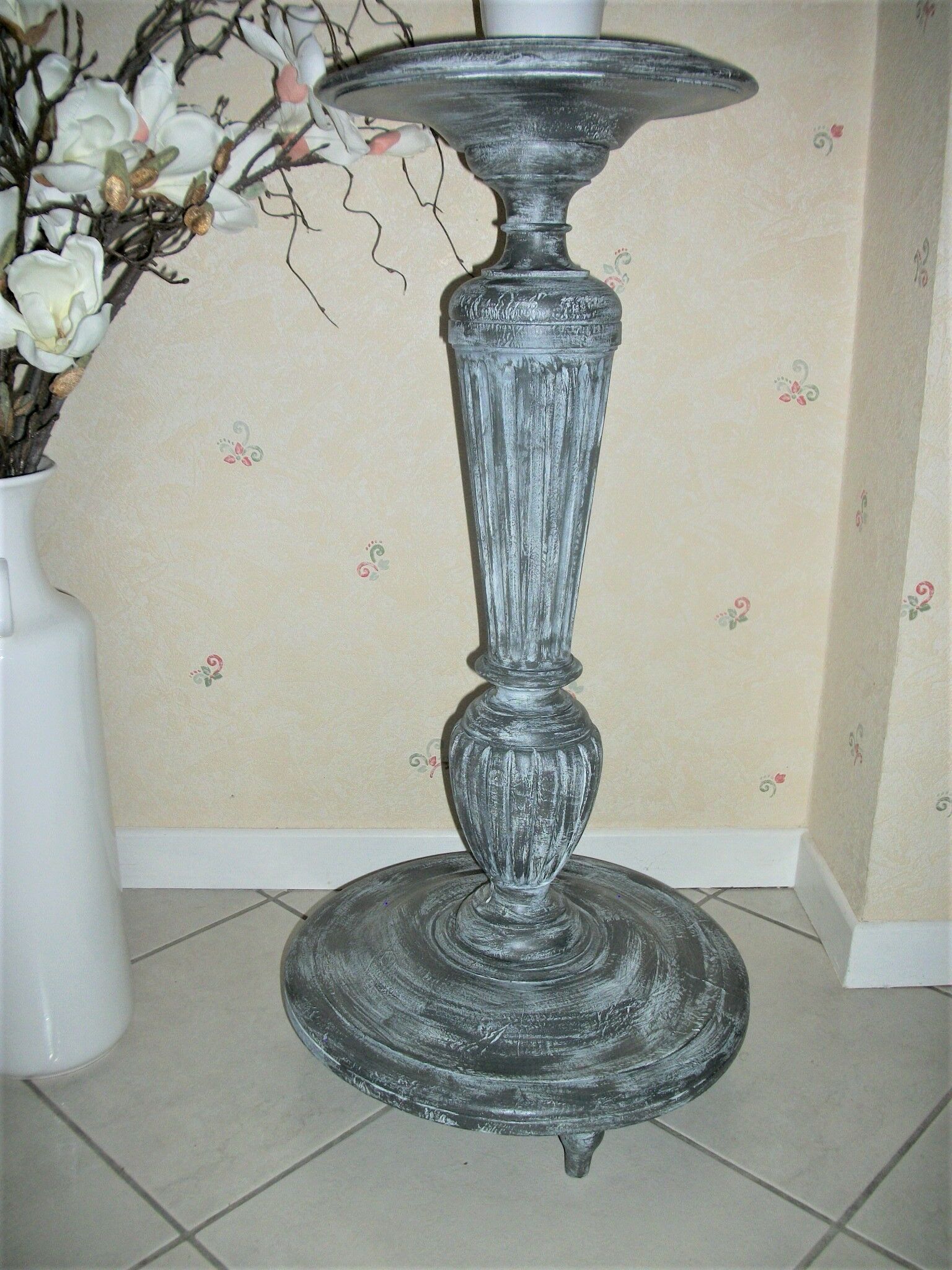 Shabby shabby cerusé wooden harness furniture