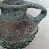 Raw terracotta amphora