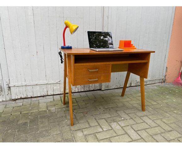 Bureau vintage pieds compas 1950