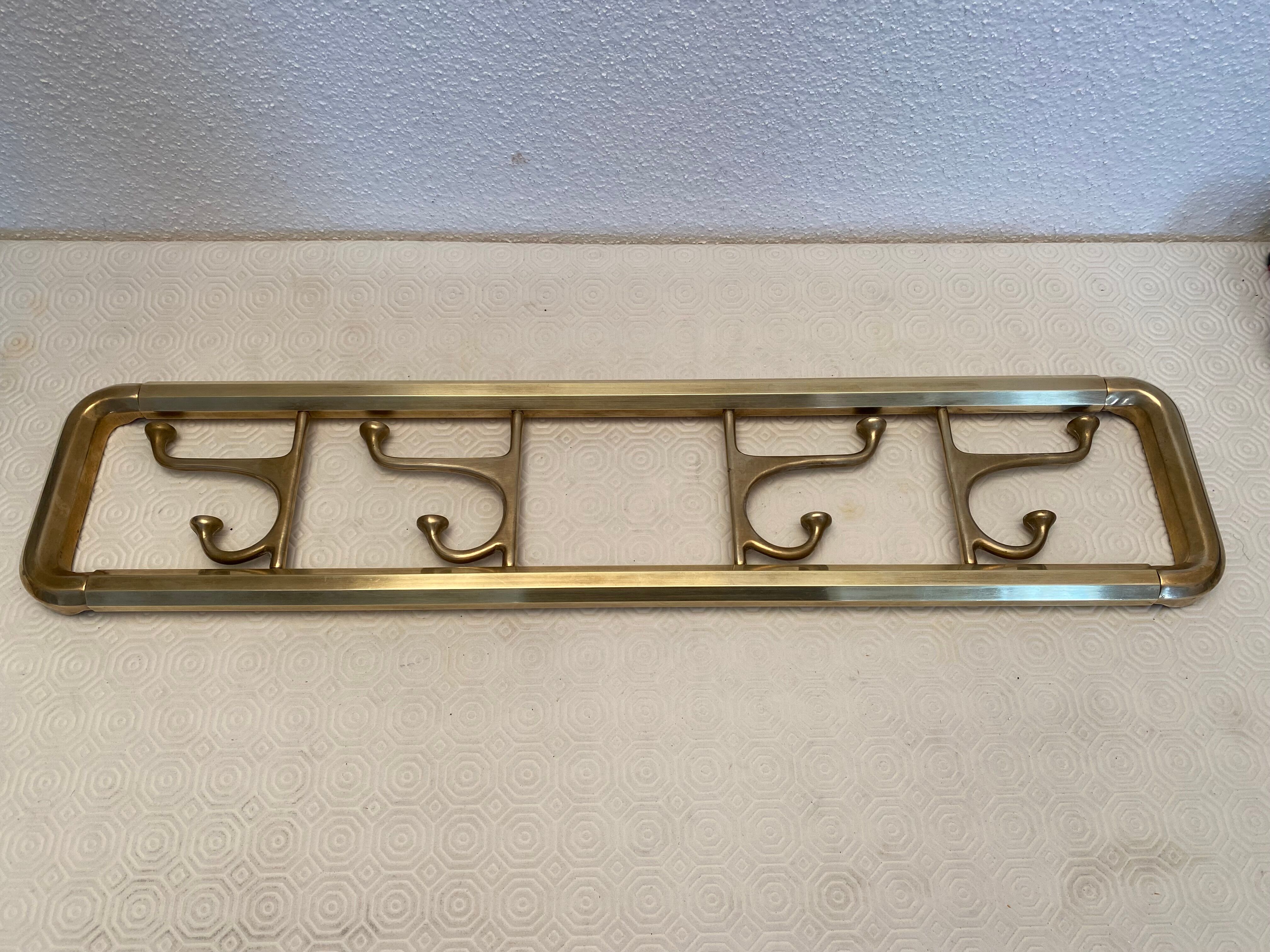 Coat rack in Vintage brass 1930