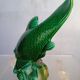 Saint Clement fish in green vintage ceramic