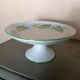 Mimosa decorated earthenware compote KG Lunéville