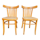 Pair of chairs bistrot 1960s vintage
