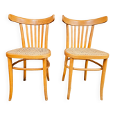 Pair of chairs bistrot 1960s vintage