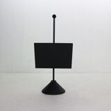 Porada Arredi Black Metal Minimalistic Magazinine Rack, 1980's, Italy