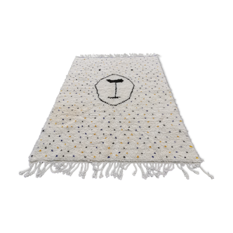 Berber carpet made of handmade wool 225x165 cm