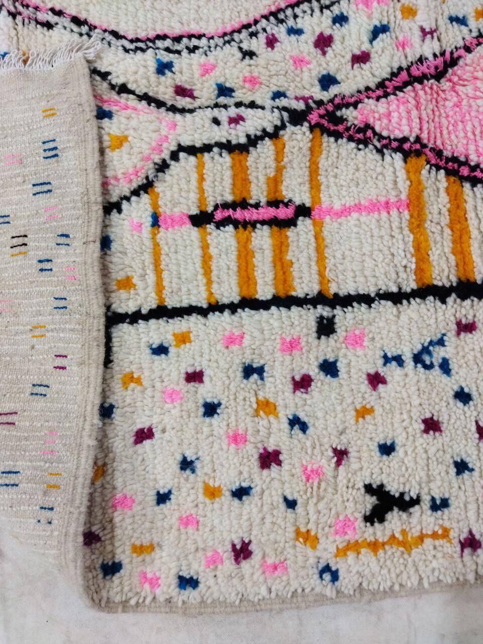 Handmade Moroccan Berber Rug 253 X 145 CM