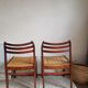 Pair of Scandinavian chairs in braided rope-circa 1960