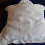 Taie pillow, very fine cotton, chalk white color, HD monogram