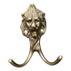 Baroque style brass lion coat hook