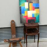 Oil painting on canvas signed Angelina Lavernia