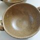 4 stoneware ear bowls