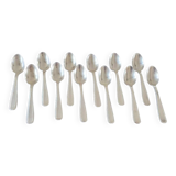 Christofle, Alfénide, Paris - Set of 12 silver-plated table spoons - América model