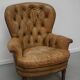 Vintage Dutch Club Chair in Cognac Colored Leather