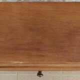 Art Deco 5-drawer chiffonier in solid wood with brass knobs – Fully restored