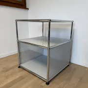 USM Haller side table in light grey