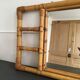 Mirror with 60s rattan pater
