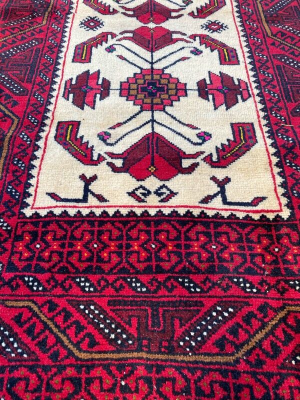 Vintage persian carpet belutch 97x187 cm