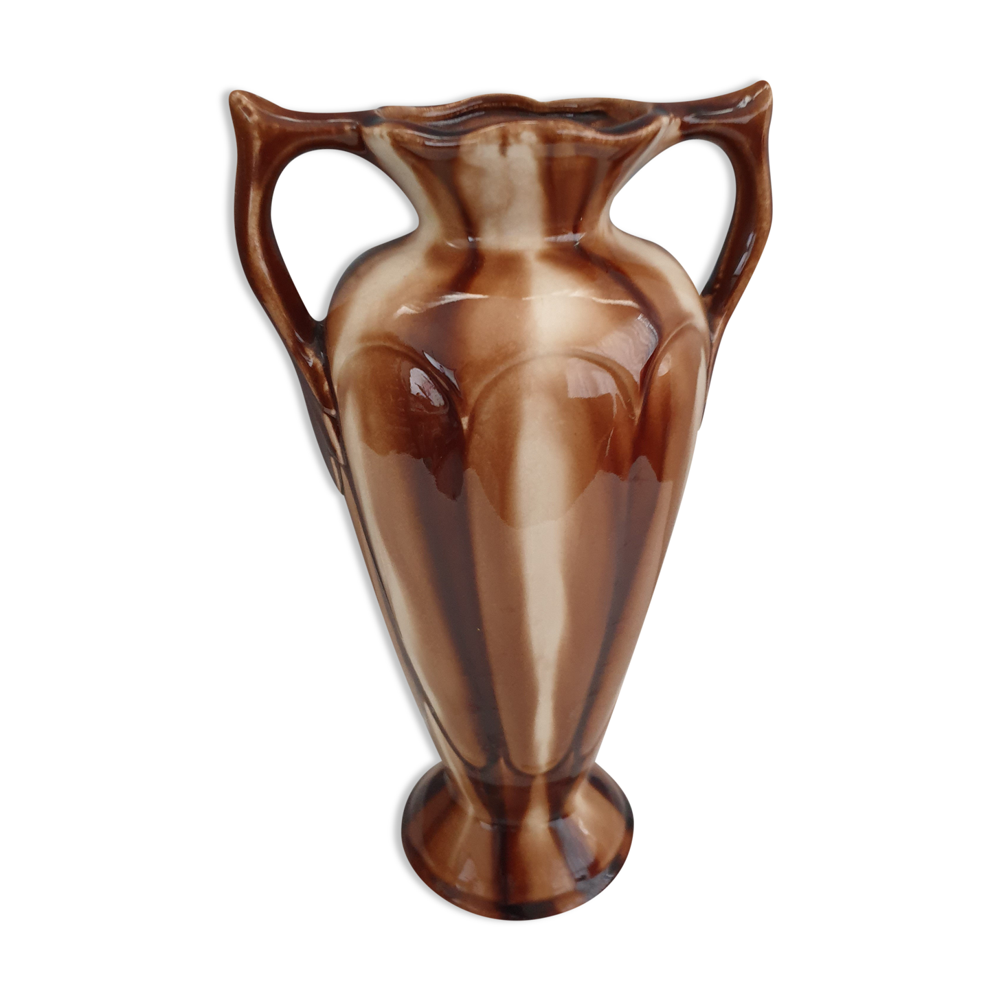 Louis Gueule vase in Vierzon earthenware