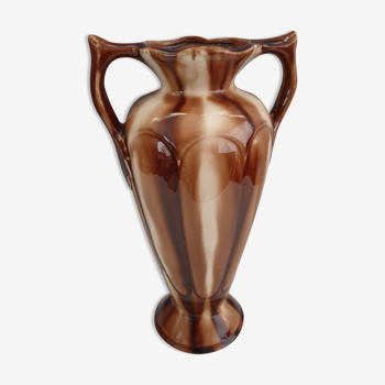 Vase Louis Gueule en faïence de Vierzon