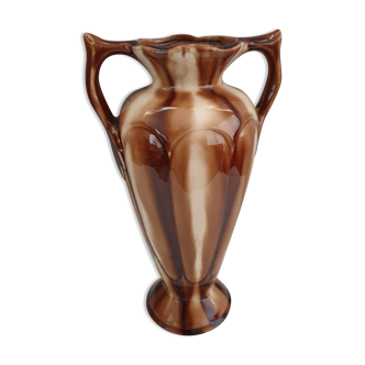 Louis Gueule vase in Vierzon earthenware