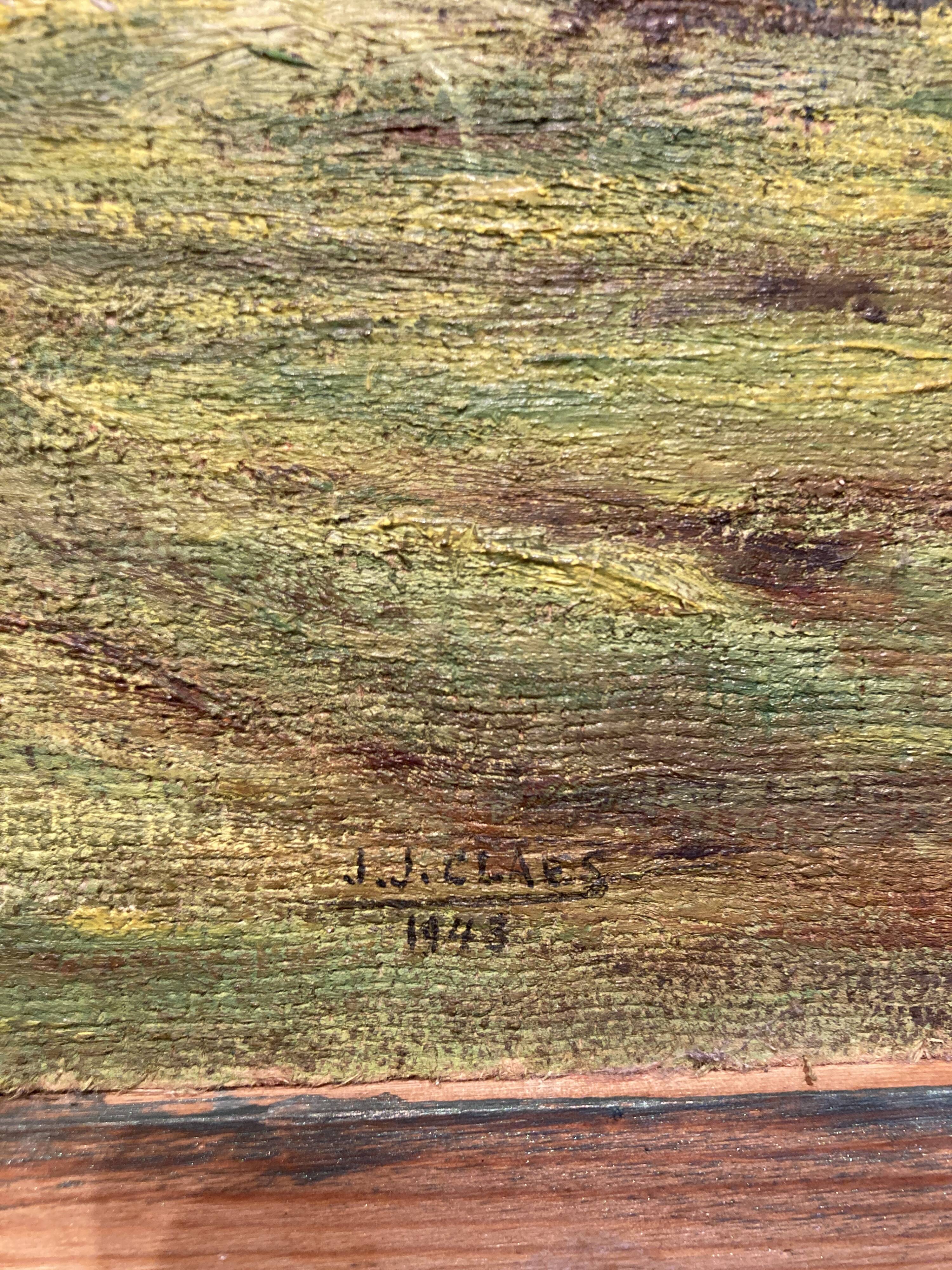 Painting on isorel of an African man