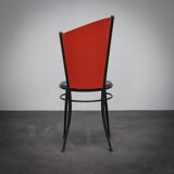 Set of 4 postmodern dining chairs, Italy, 1980s