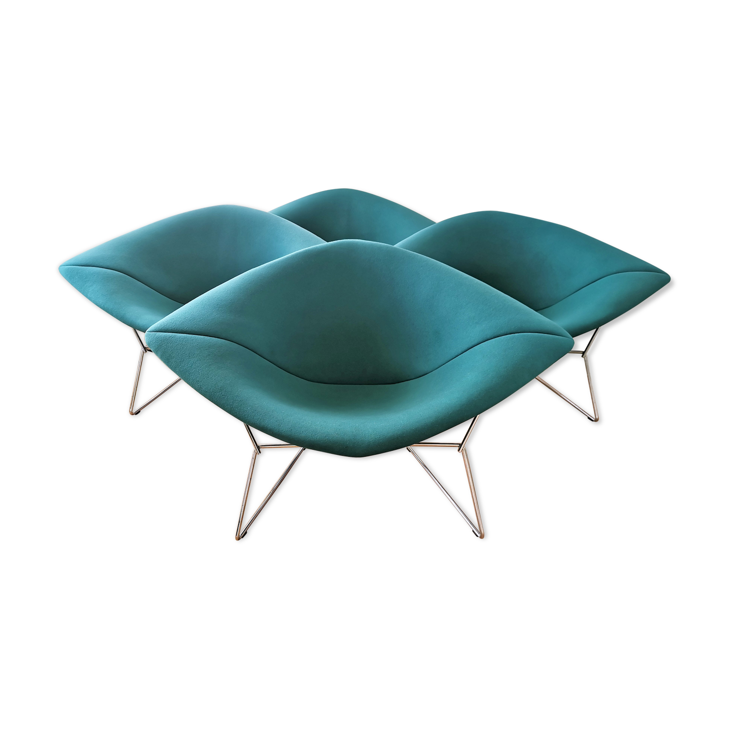 Diamond lounge armchairs by Harry Bertoia for Knoll