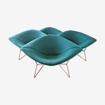 Diamond lounge armchairs by Harry Bertoia for Knoll